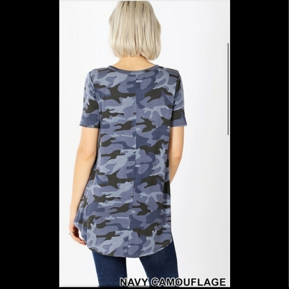 Blue Camo Tee & Matching Mask - Picture 6 of 8